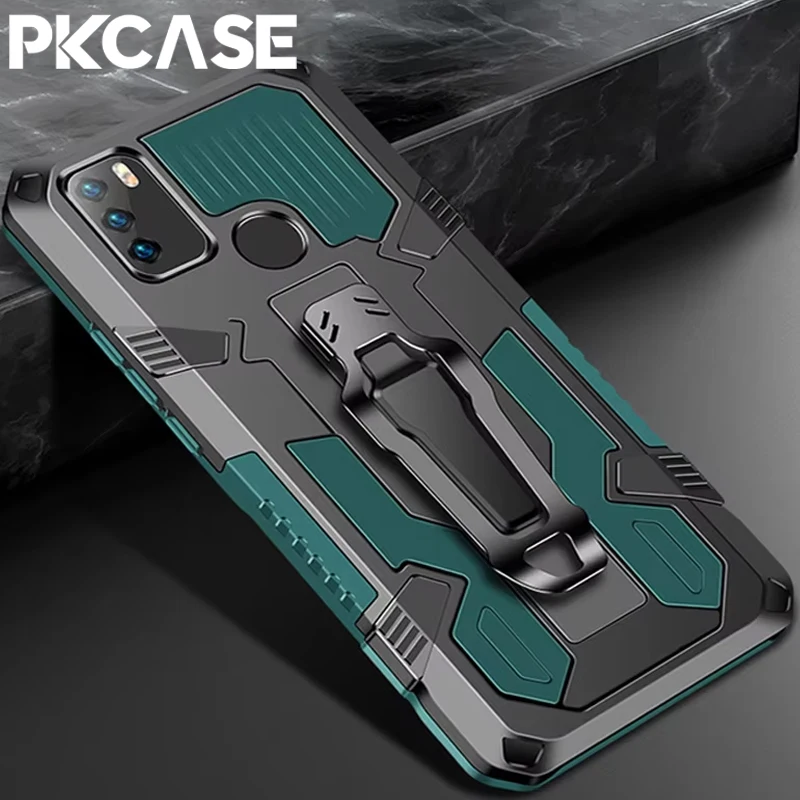 PKCASE Shockproof Back Clip Case For Infinix Hot 9 10 11 12 Play 10S 10i 11S NFC 12i Cover For Note 11 10 Pro Smart 7 6 HD 5 4