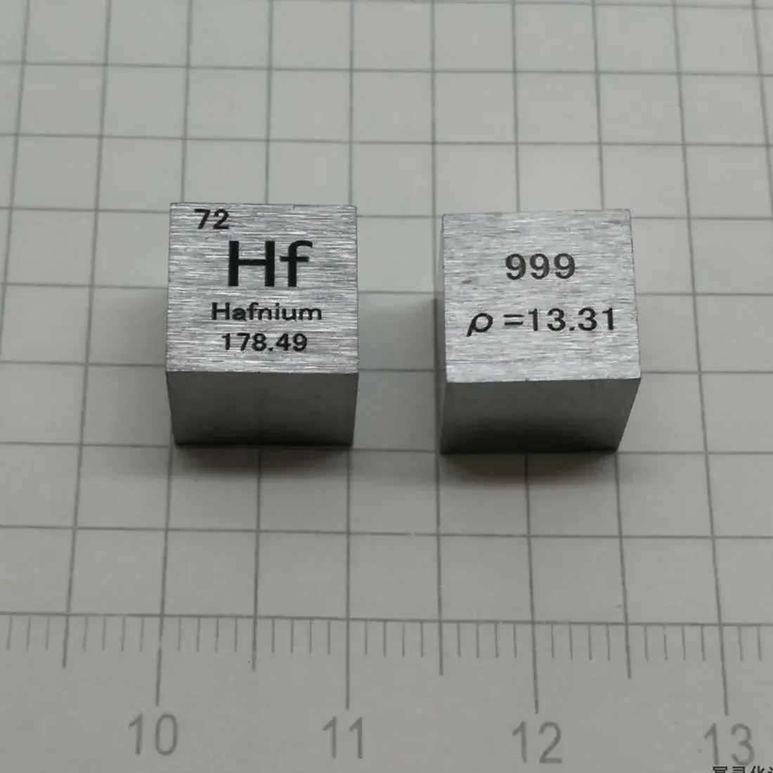 Supply Hafnium Metal 10mm Cube Hf 10x10x10mm Density cube for Element Collection