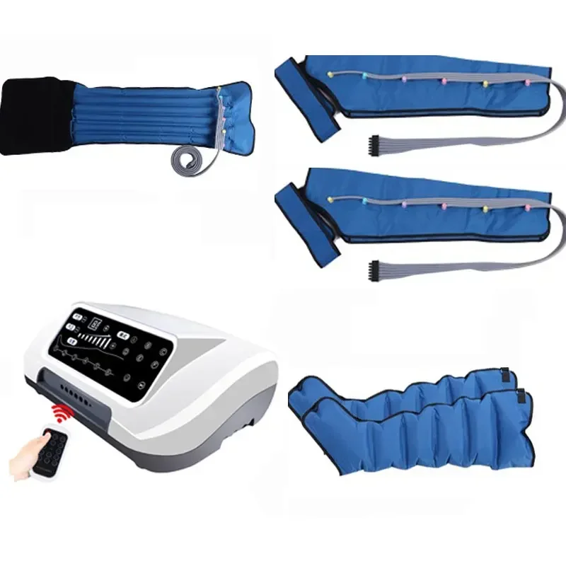 

6 Airbags Air Pressure Leg Massager with Air Compression Therapy Arm Thigh Waist Pneumatic Air Wraps Pain Releif Remote Control