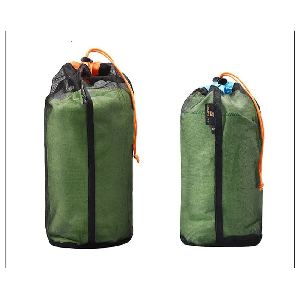 

Sports Outdoor Hiking Climbing Camping Finishing Travel Storage Bag Drawstring Bags Mesh Storage Bag Wash Net Bag