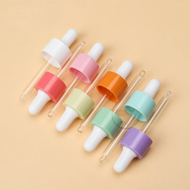 10pcs White Glass Dropper Bottles 30ml Essential Oil Bottle with Dropper Cap Cosmetic Packaging Bottle Essential Drop Vials