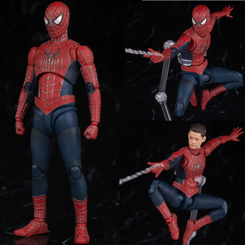 Ko Shf Spiderman 3:No Way Home Action Figurine Anime Tobey Maguire figur Pvc patung Figurine Model koleksi mainan hadiah boneka