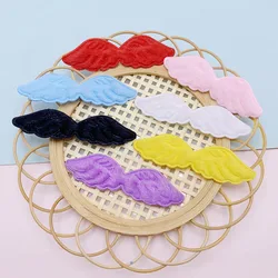 42 pz 5.9x1.6CM feltro ala d'angelo imbottito Appliques per bambini cappello cucito fai da te fascia per capelli accessori Clip toppe