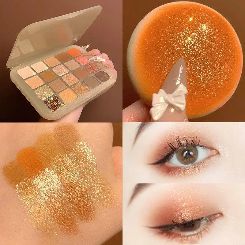 20 Kleurenpalet Parelwitte Oogschaduw Glitter Aarde Kleur Oogschaduw Glanzende Oogschaduw Pallet Make-Up Pigmentos Para Ojos Cosmetisch