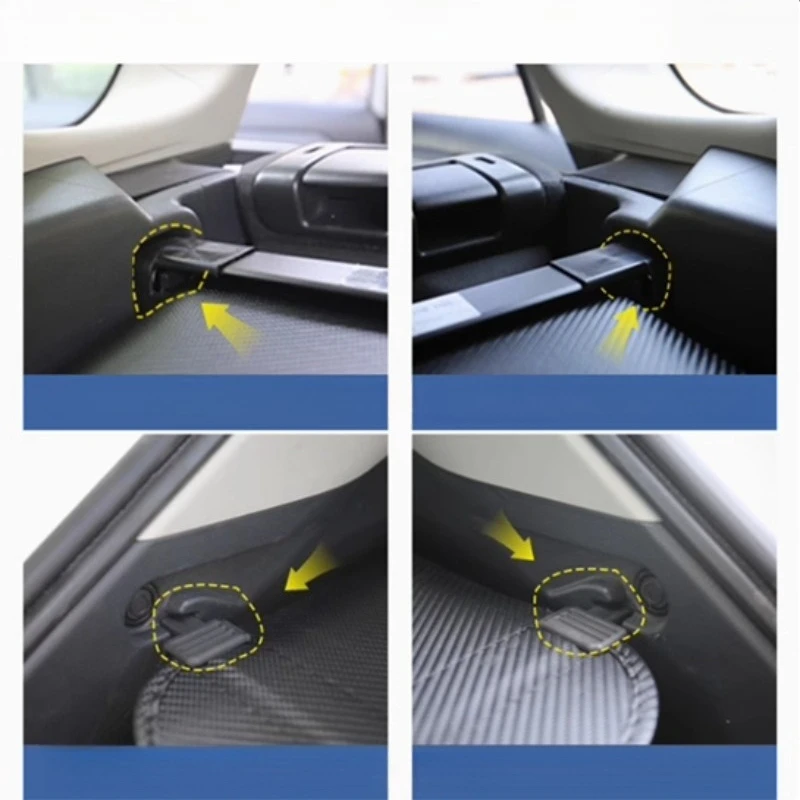 For Leapmotor C11/C10 2019-2027 Trunk Cover Curtain Extended Range Electric Interior Storage Curtain Partition Accessories