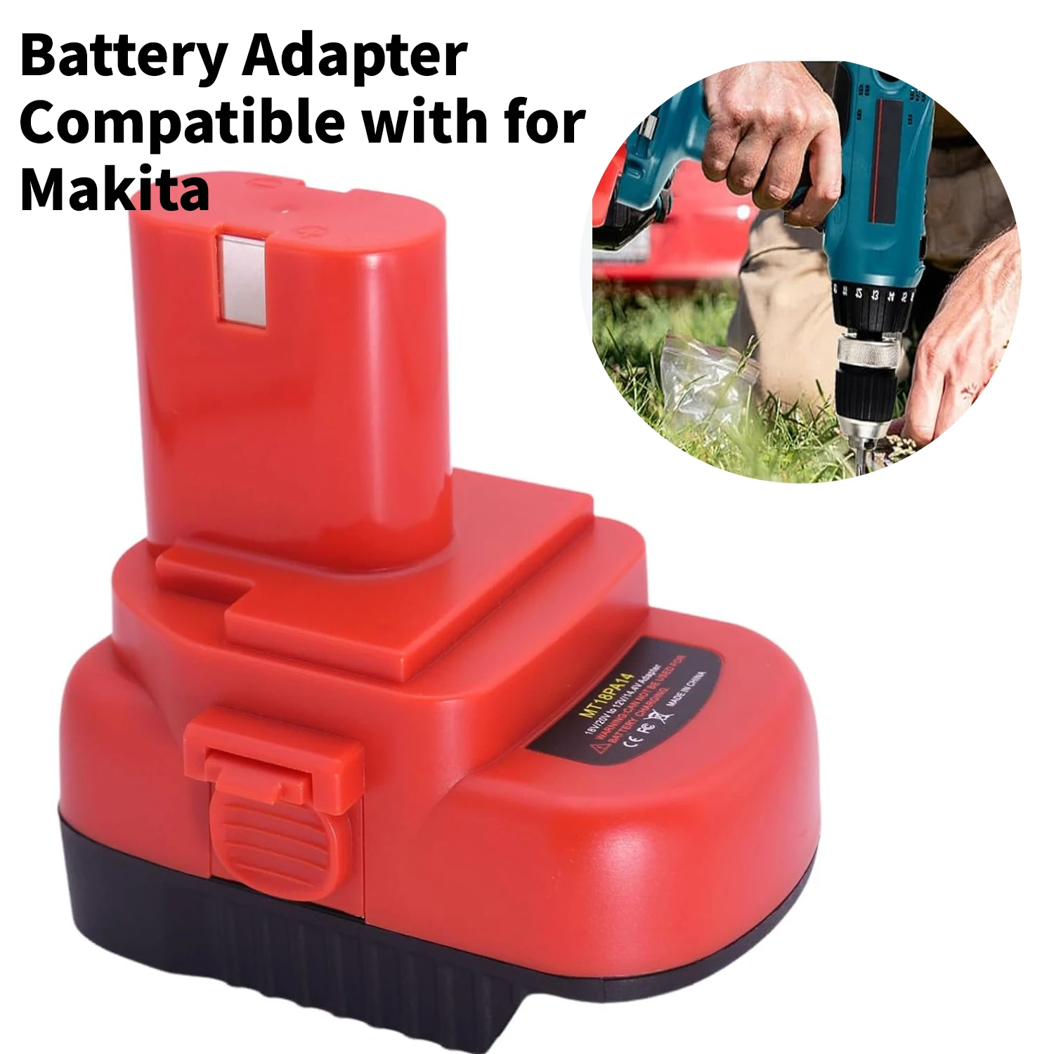MT18PA14 Battery Adapter Compatible with for Makita,Step-Down Voltage Converter 18 V Lithium to 12 V 14.4 V Cordless Power Tool