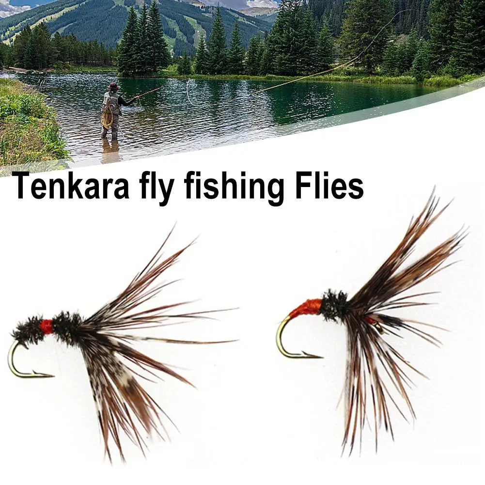 10 pz Tenkara mosche trota Steelhead grigio Dry Fly esche galleggianti esche con gancio esche da pesca accessori