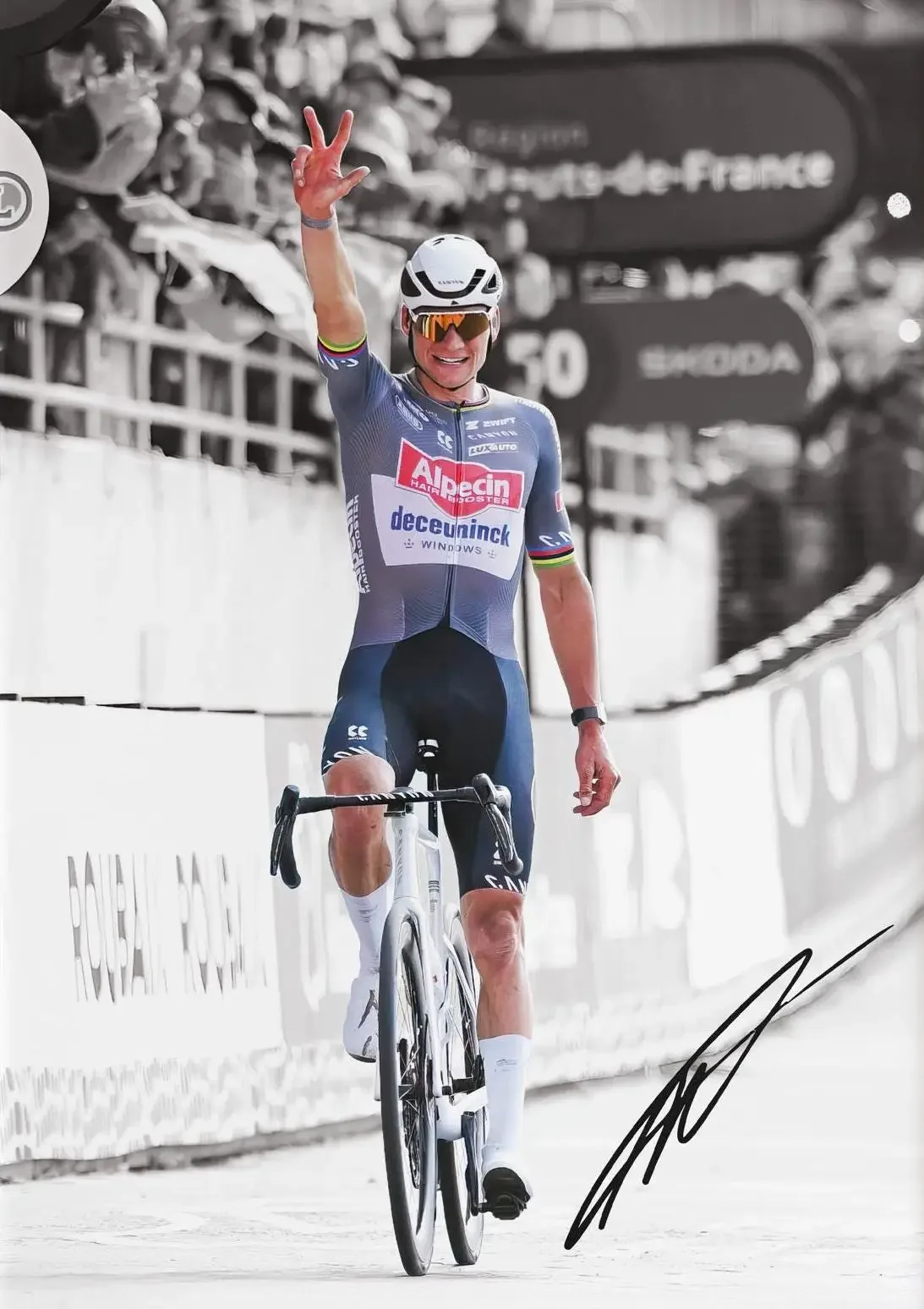 Radfahren Weltmeister Tadej Pogacar Poster Sport Drucke Mathieu Van Der Poel Leinwand Malerei Wand Kunst Bild Home Room De