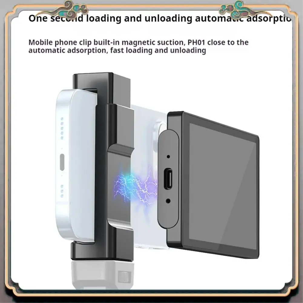 Durable Smartphone Vlog Selfie Monitor pantalla magnética usando teléfono cámara trasera para Selfie Vlog transmisión en vivo para Android Iphone