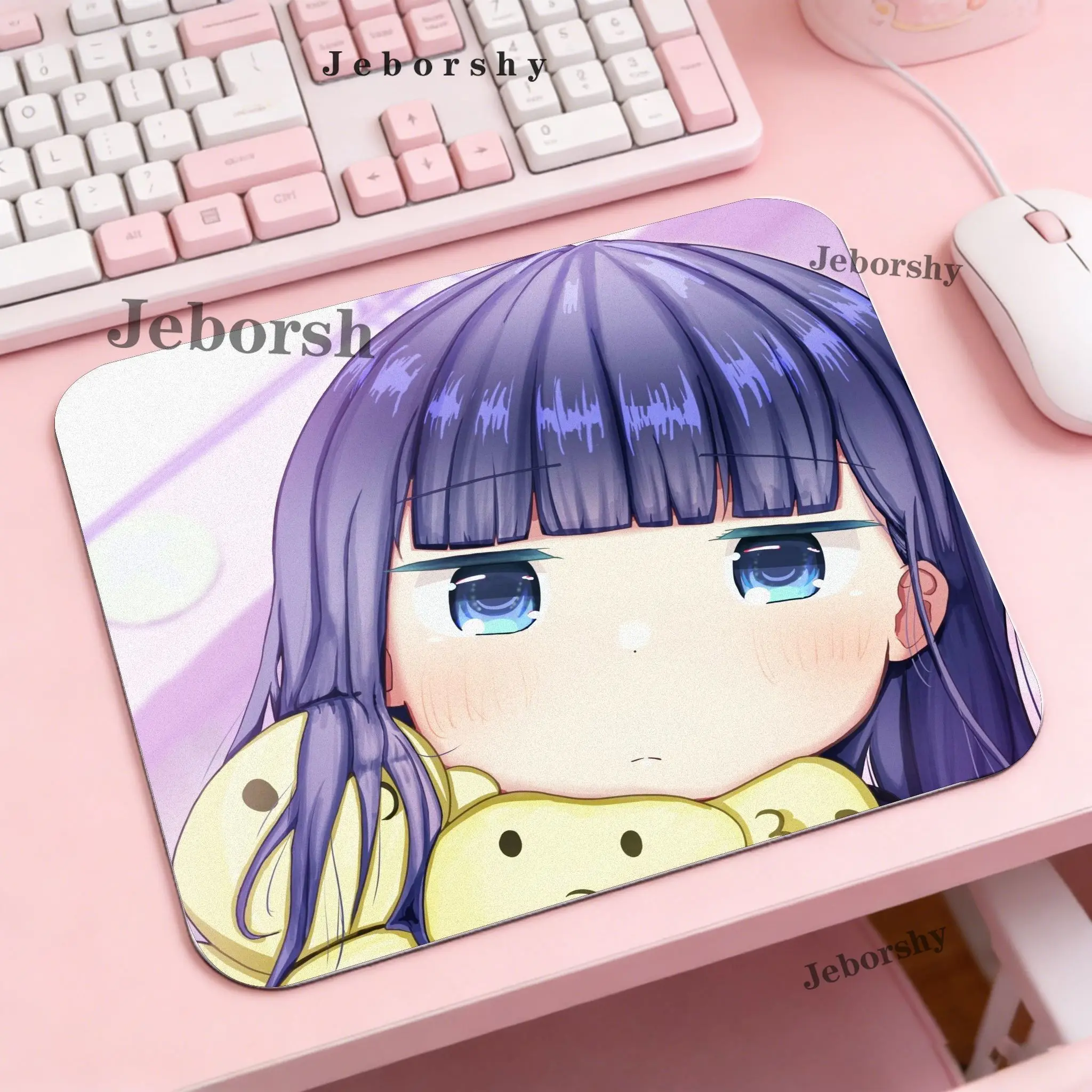 Cartoon A-Aharen-san Is Indecipherable small Mouse Pad Non-slip Rubber Balance Computer Decoracion Deskmat Laptop Office