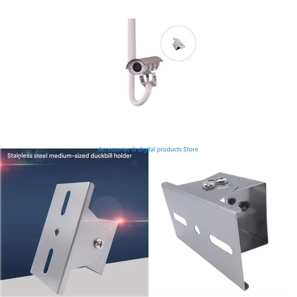 77JD Corrosion Resistant Stainless Steel Camera Mount Duckbill Head for Adjusting Monitoring Devices in Harsh Environment