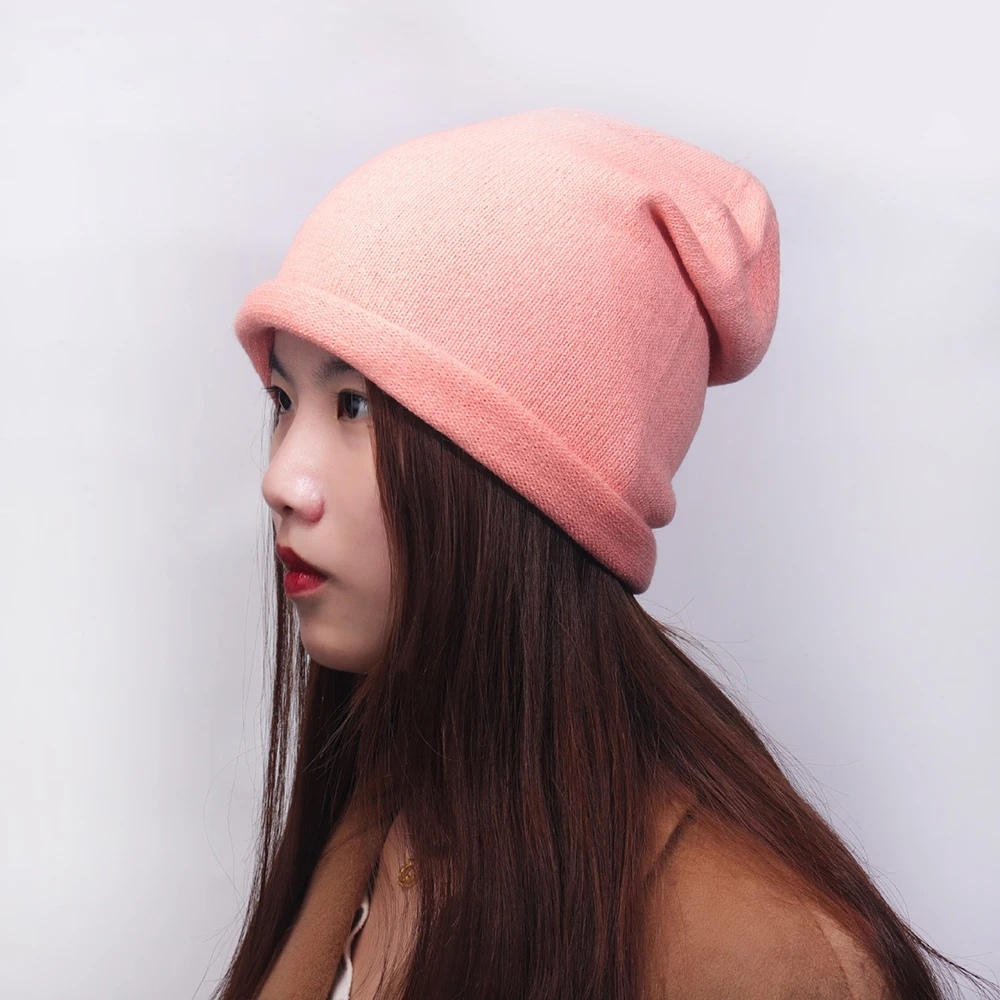 

Hat Slouchy Winter Women Angora Knit Beanie Warm Accessory For Cold Weather Autumn Sports Skiing Outdoor Holiday