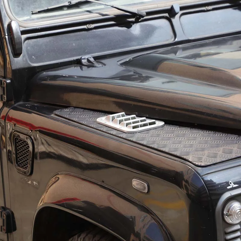 1 paar Auto Vorne Motorhaube Motorhaube Vents Haube Air Outlet Trim Abdeckung Für Land Rover Defender 90 110 130 2004-2019 Auto Zubehör – Detail 12