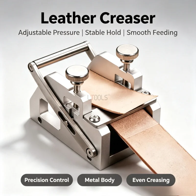 Stainless Steel Manual Leather Skiver Labor‑Saving Leather Paring Tool Belt Edge Trimming Skiving Device for DIY Leather Craft