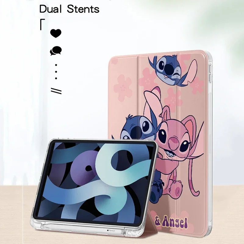 Stitch Per iPad Custodia Fonda ipad Air 4 5 10.9in M2 M3 Pro 4 5 6 12.9in M4 Tablet Cover Ipad 7 8 9 10 10.2in A16 11in Tablet Cover