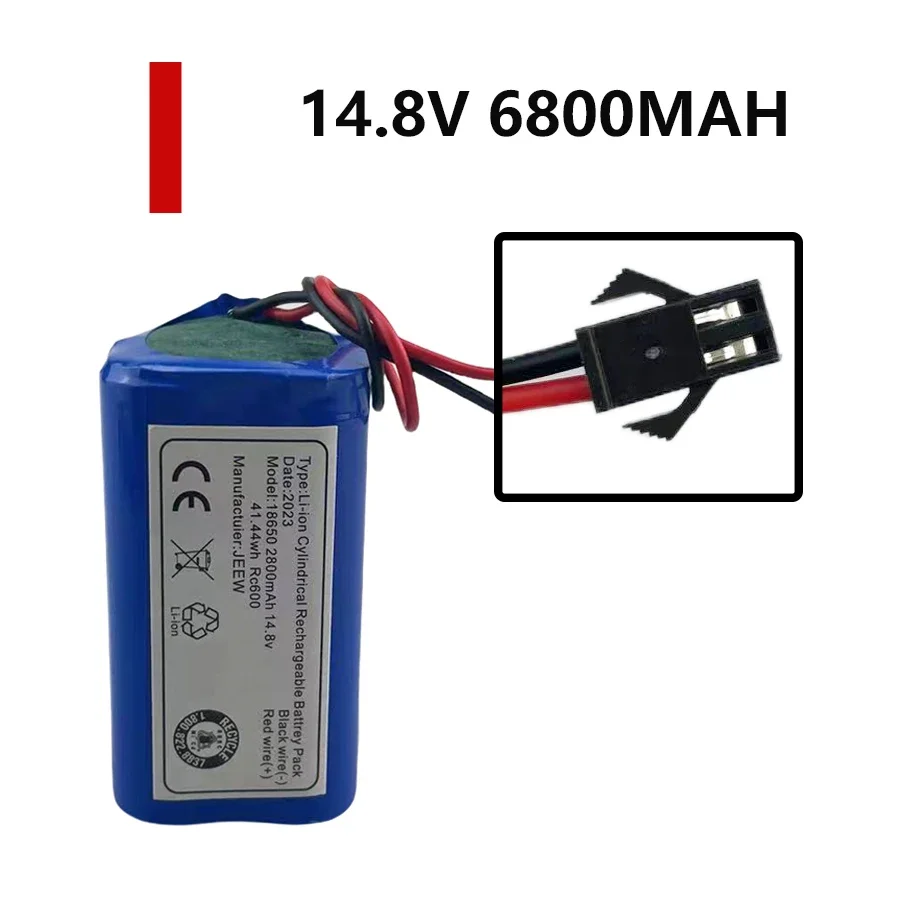 Batería Para Robot aspirador, 14,8 V, 2800mAh, Daegong, plug, ion Eddie, serie 20, 40, 60