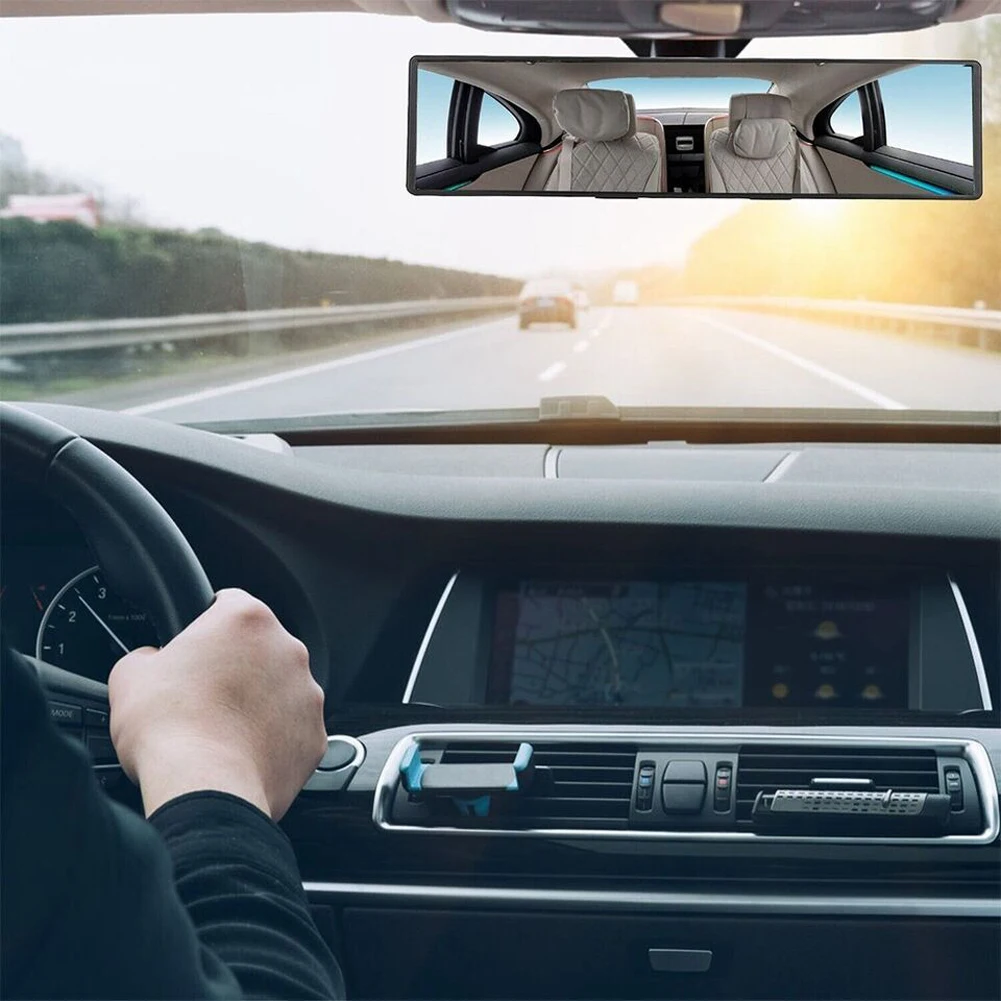 1-5PCS Car Interior Rearview Mirror Wide Angle Convex Rearview Mirror Anti Glare Large Vision Auxiliary Monitors Auto Parts New
