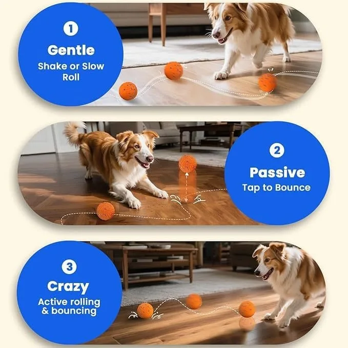Juguete interactivo antiestrés para perros y gatos, pelota eléctrica - imagen 2