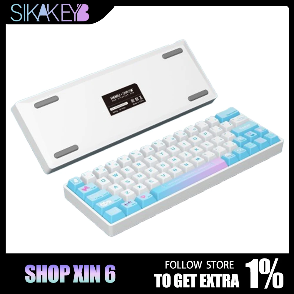 SIKAKEYB HM66 Wired Magnetic Switch Keyboard Rt0.01 8k Return Gaming Esports Mechanical Keyboard Pc Accessories Gamer Man Gifts