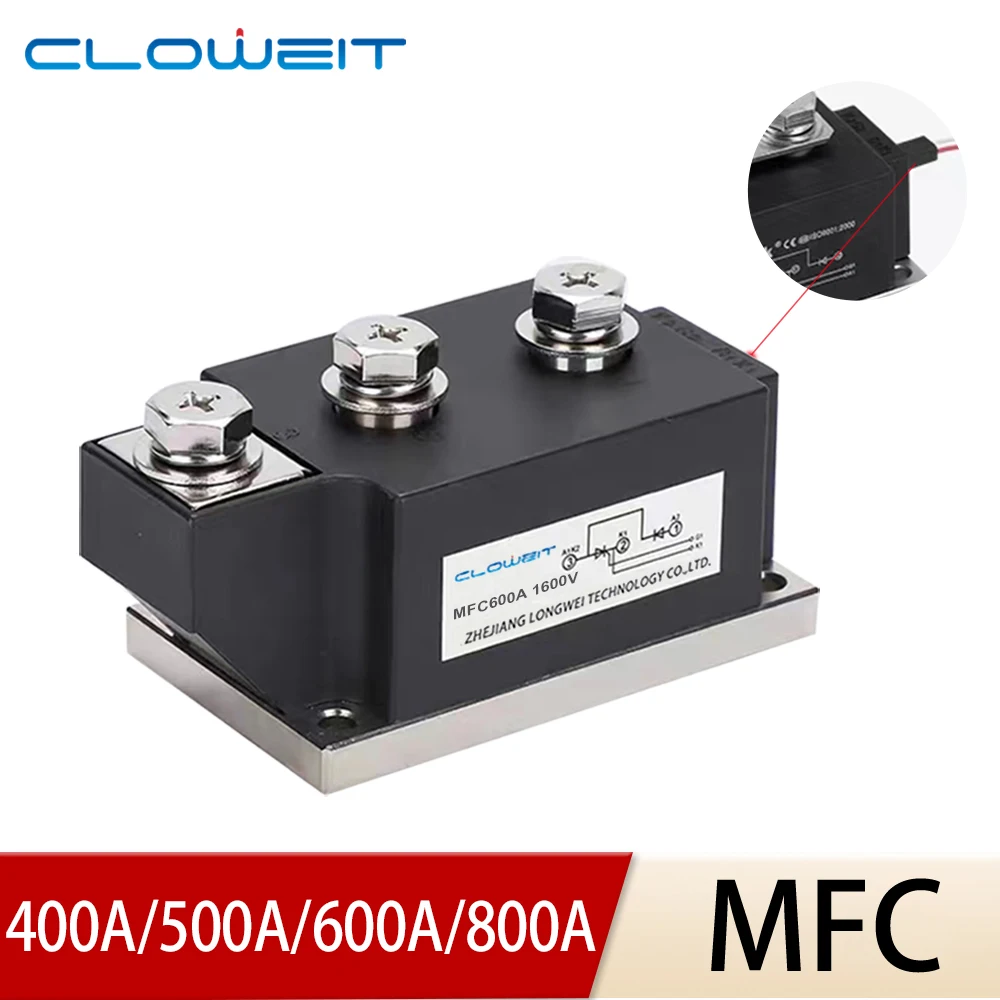 MFC 400A 500A 600A 800A 1600V Silicon Rectifier Semi Controlled Thyristor Module