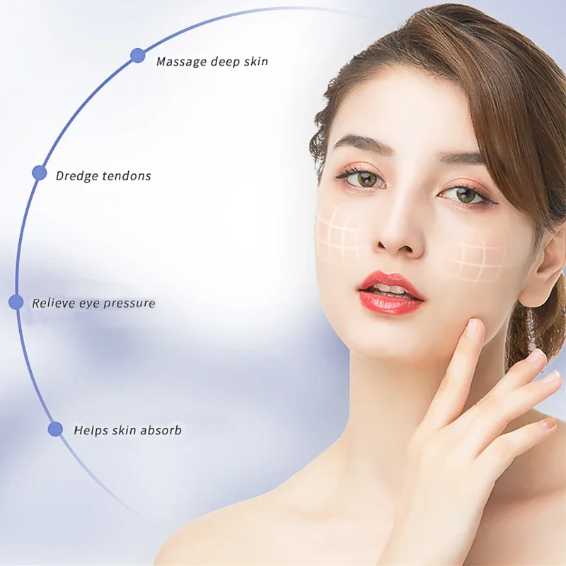 Face Jade Massager Natural Jade Eye Mask Roller Gua Sha Set Skin Care Cold Therapy Anti Aging Relaxation Scraping Beauty