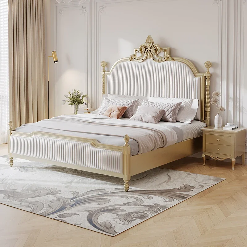 

Royal Luxury Kids Double Bed Modern Whitr King Twin Frame Double Bed Girl Sleeping Cama Matrimonio Luxury Bedroom Furniture