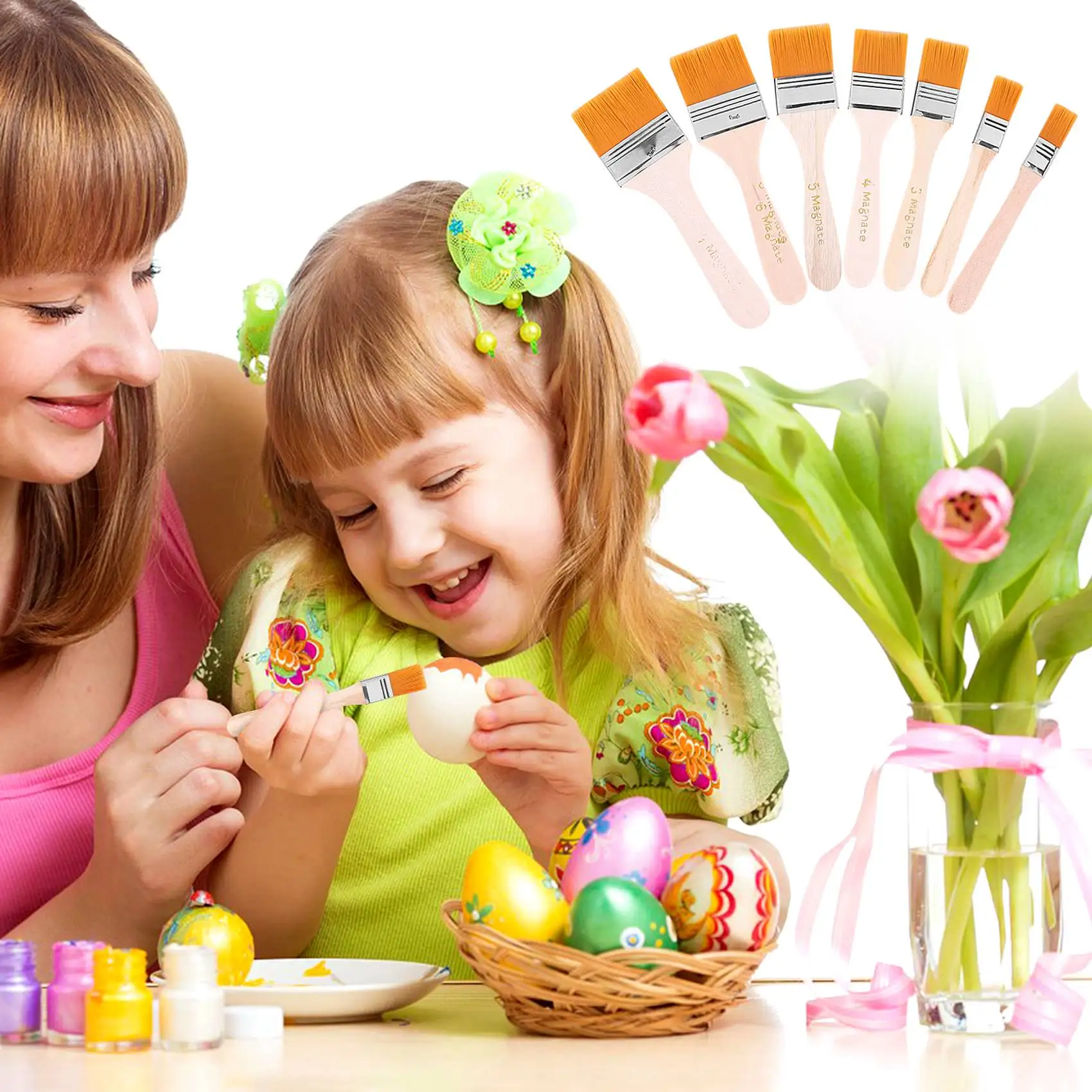 12 Pcs Wooden Oil Painting Brushes Set Artist Acrylic Watercolor Paint Tool