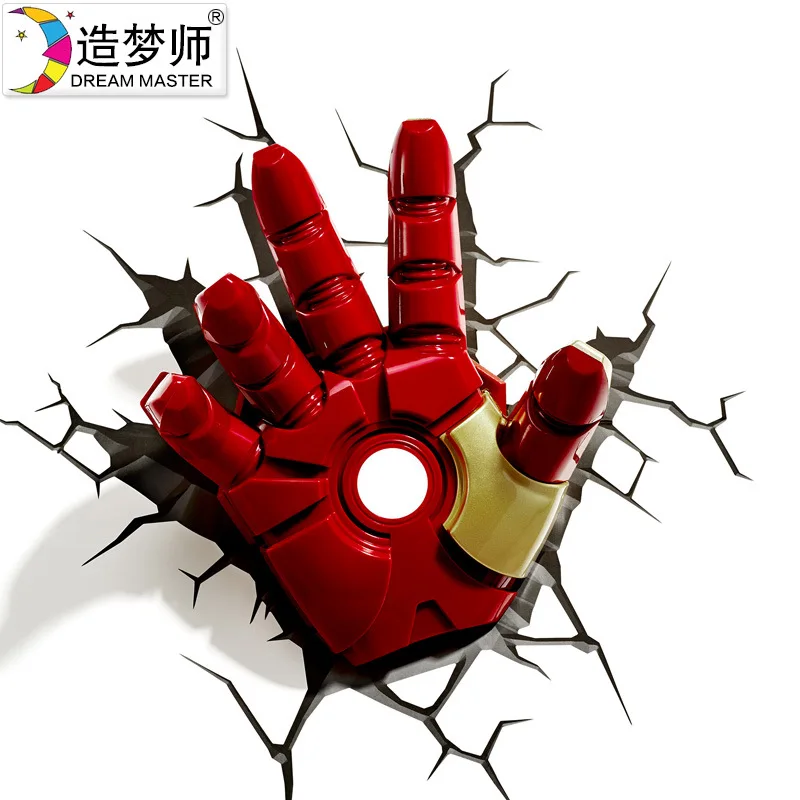 Applique murale créative 3D LED, éclairage de nuit de dessin animé pour enfants