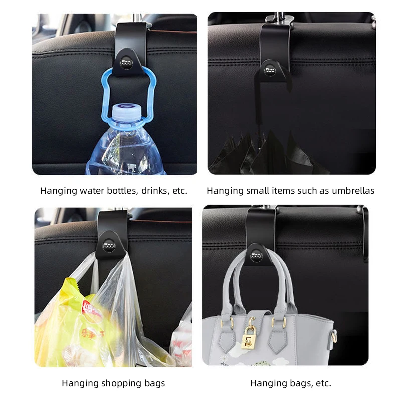 Car Seat Headrest Hook Auto Back Seat Organizer Hanger For FIAT 500 Grande Punto Tipo Stilo UNO Astra Bravo Panda Freemont