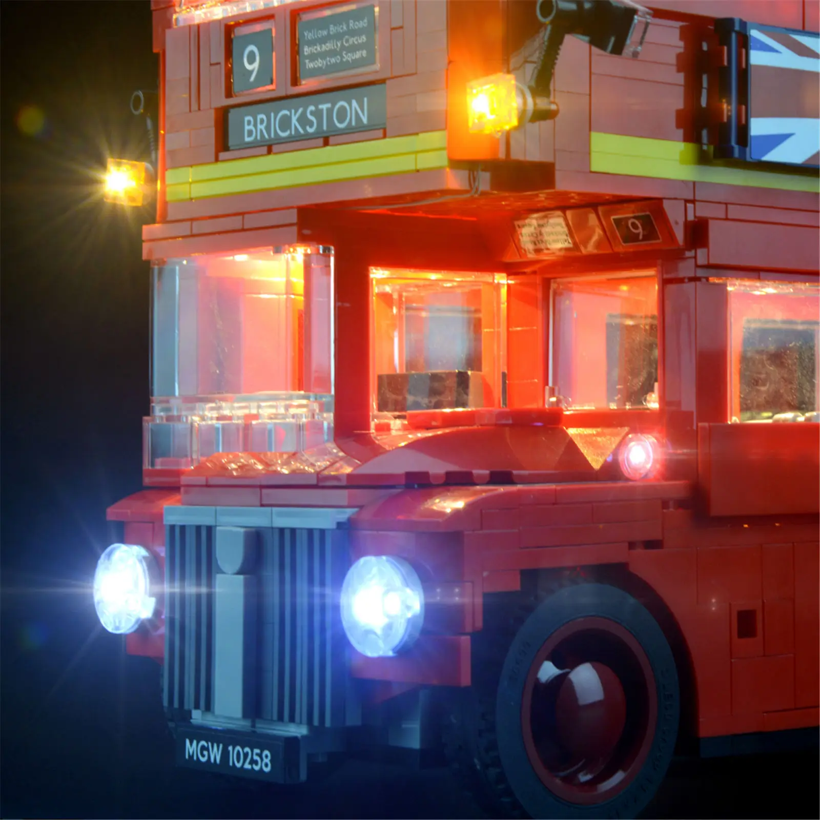 HPROSPER – lumière LED 5V (sans modèle), pour Bus LEGO London 10258, illumine vos blocs de construction, lumières décoratives avec boîtier de batterie