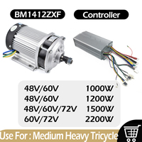 2200W 1500W Electric Trike Conversion Kit BM1412ZXF Unite Motor Tricycle Rickshaw Motor Conversion Kit for Three Wheel E-bike