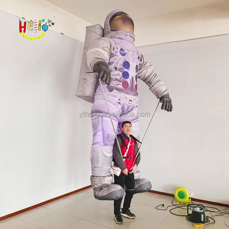 Parade Show Inflatable Astronaut Puppet Led Light Inflatable Spaceman Puppets For Advertising