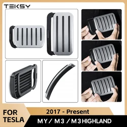 For Tesla Model Y 2020-2025 Launch Juniper Model 3 2017-2024 Highland Accelerator Brake Pedal Anti Slip Foot Rest Cover