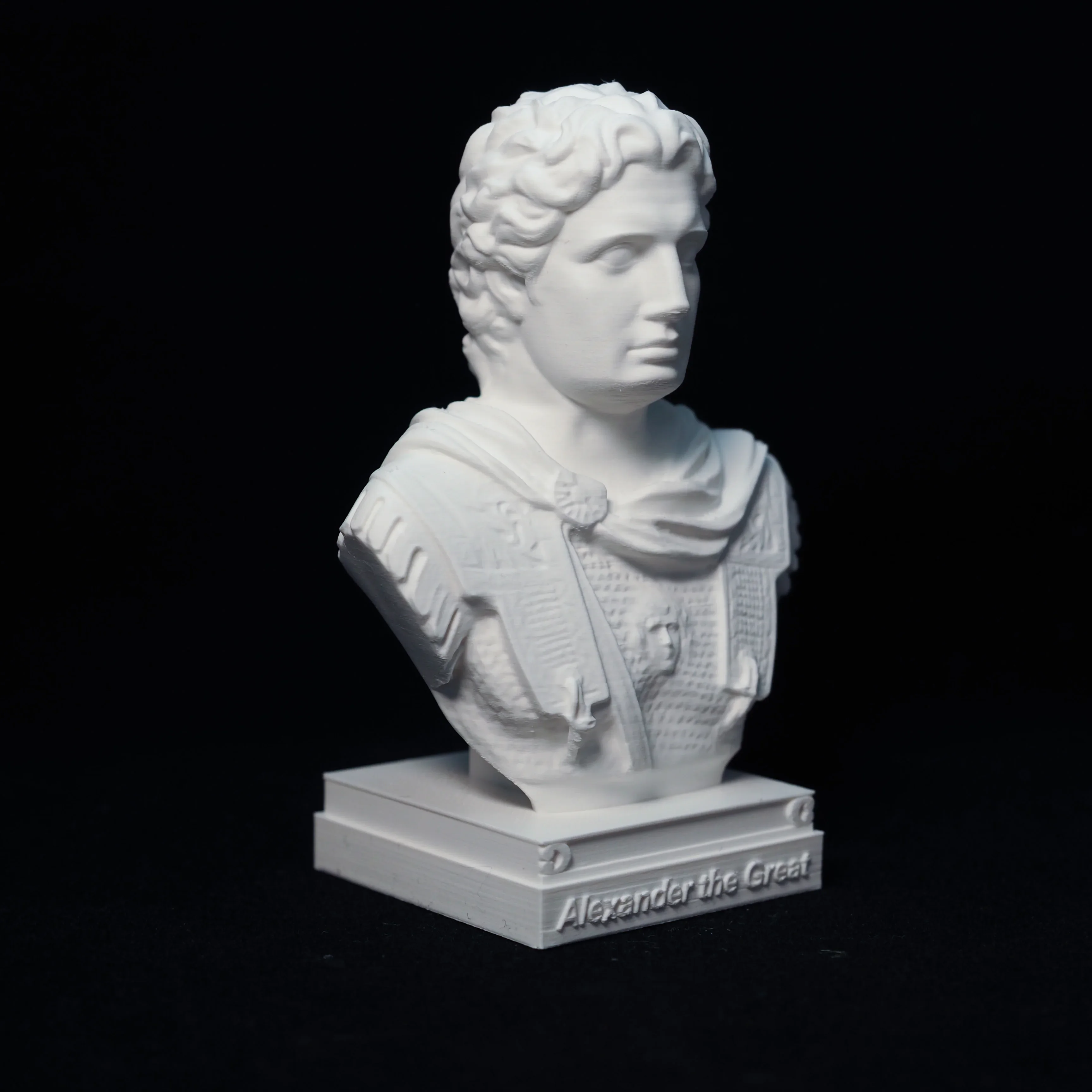 Alexander ornaments statue model ornaments bust crafts great man portrait desk desk, 3D printing PLA plastic materia