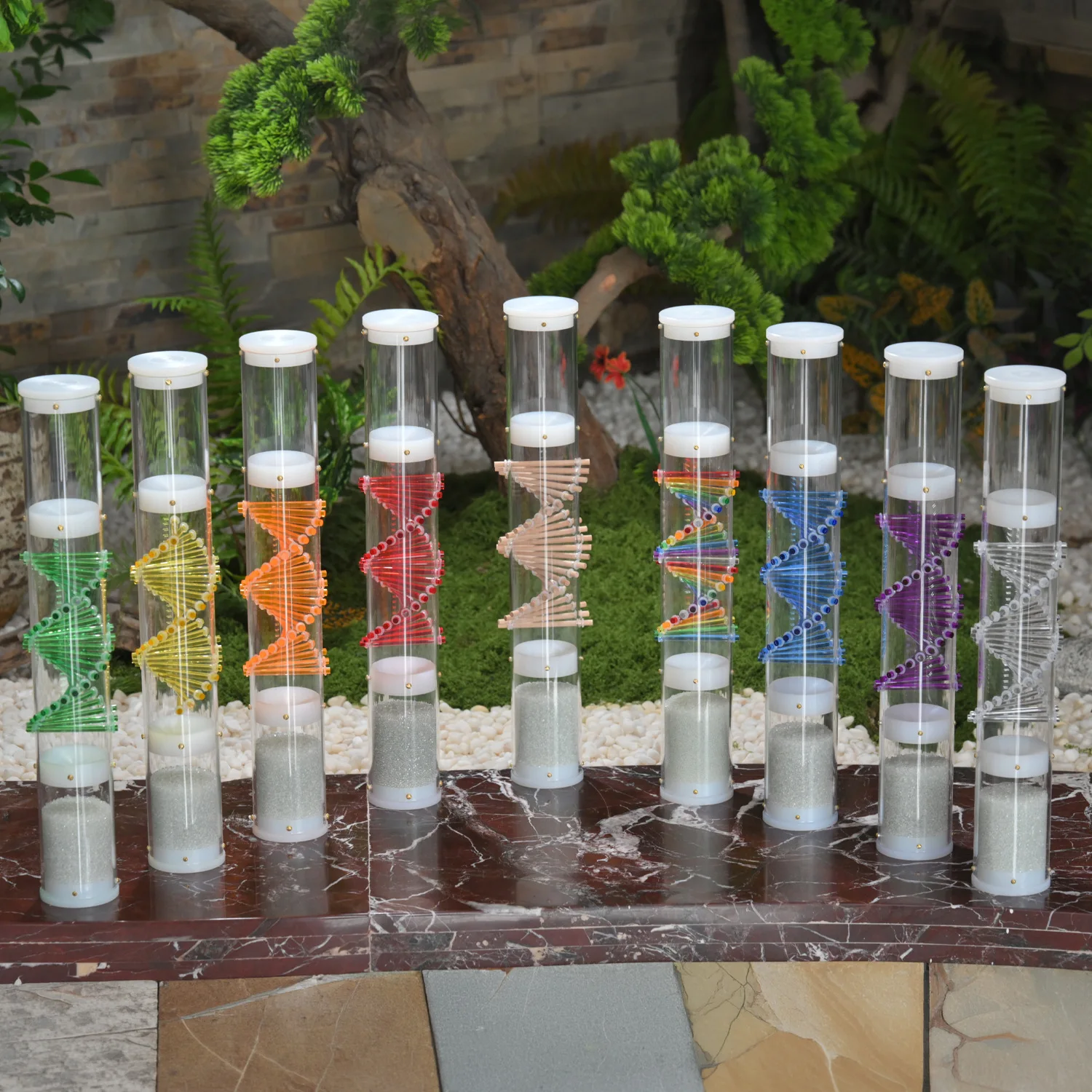 DNA Rotating Rain Rod Long Sustainance Ocean Wave Onomatopoeia Decompression Artifact Office Home Meditation Healing Instrument