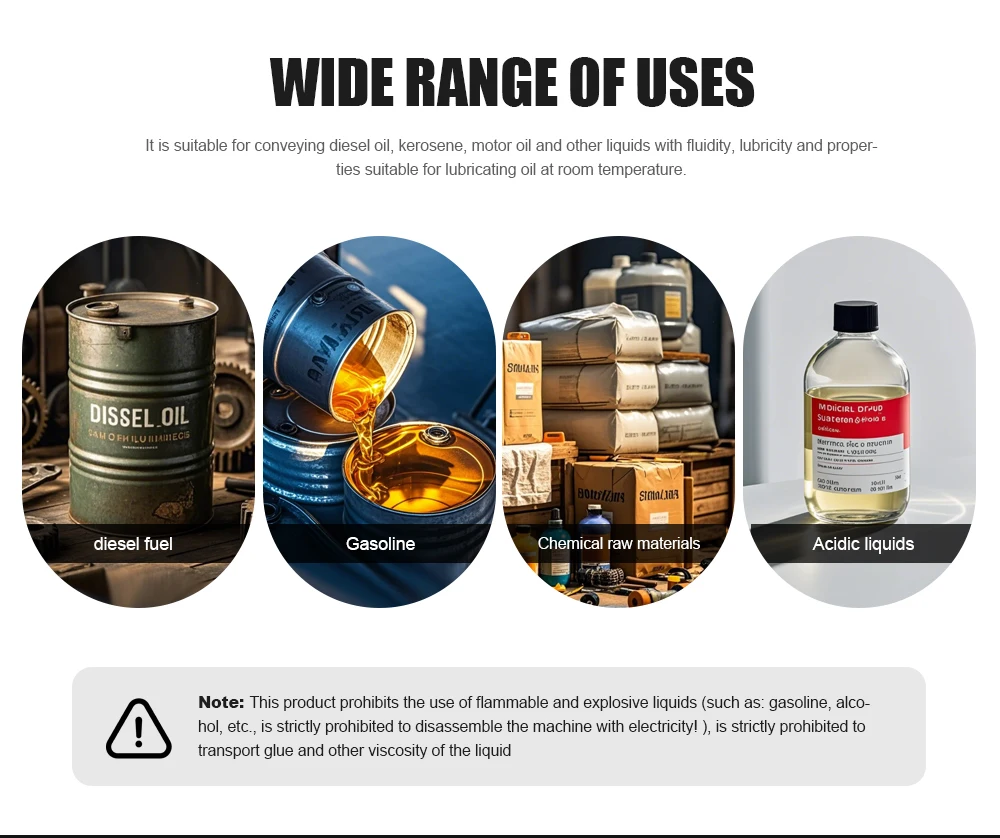 Description Picture 3 of itemStainless Steel Self-priming Gear Pump 220V 380V Hydraulic Oil Motor Oil Diesel Edible Oil High Flow Electric Suction Pump