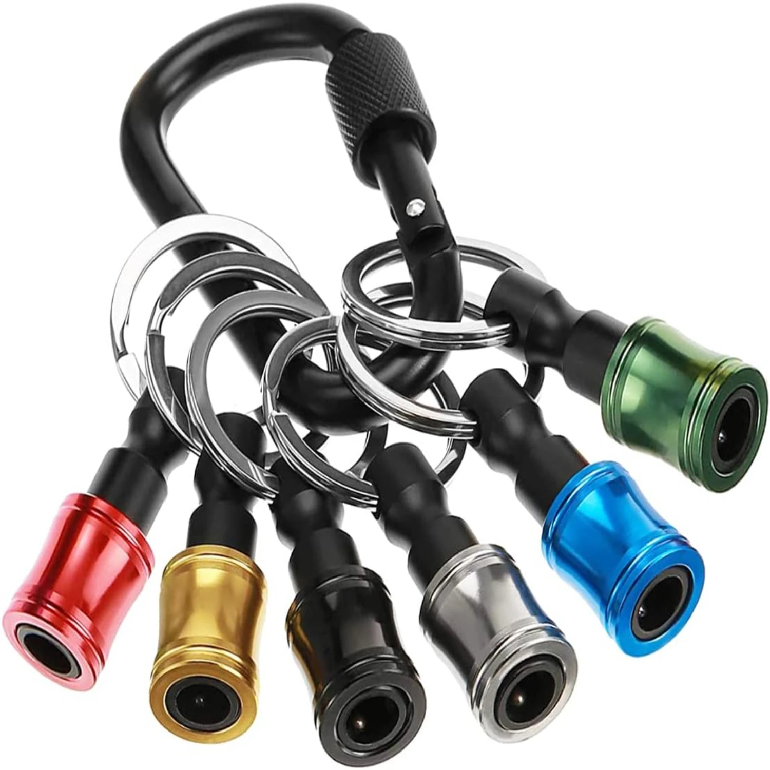 

High-Quality Saipe Upgrade Portable Aluminum Alloy 6PCS Keychain Screw Adapter Set with Quick Release Extension Bar - Kit for Dr