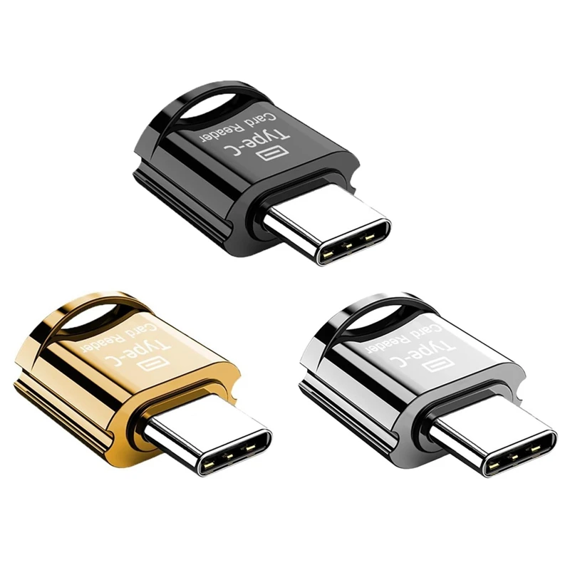 USB C Micro-SD Card Reader Portable OTG Memory Card For Mac Windows,Laptops 3Piece