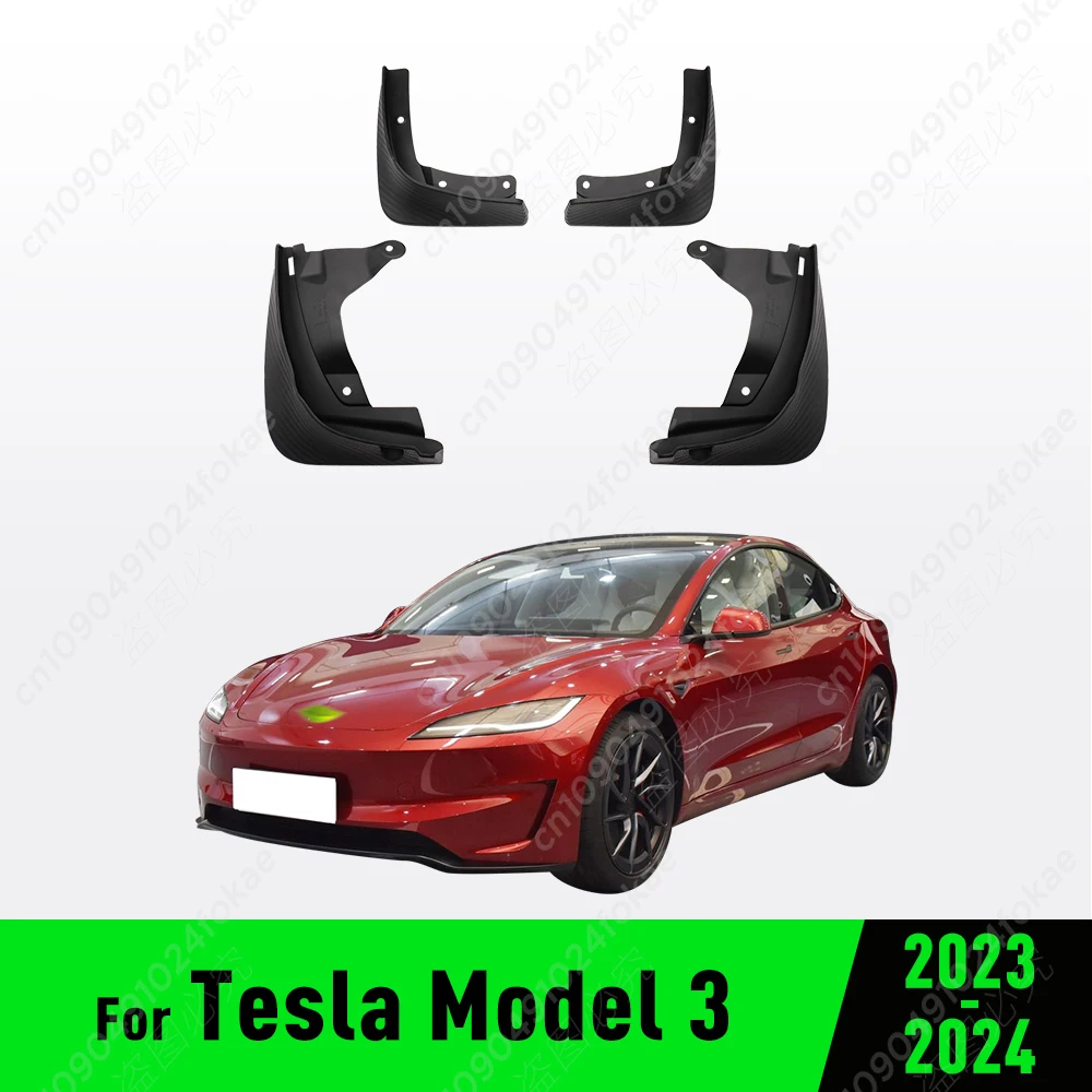 

Брызговики для Tesla Model 3 2023-2024, брызговики, щитки от грязи, брызговики, брызговики, автомобильные аксессуары