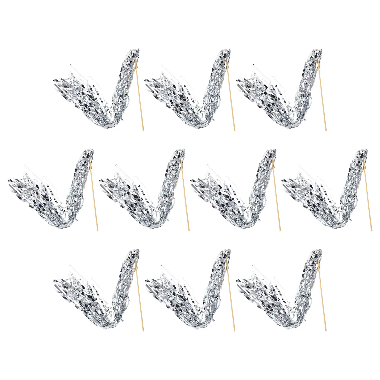 

10Pcs Light Up Fairy Wands LED Wedding Glow Ribbon Streamers Sticks for Party Celebration Colored Light Wands LED Wand