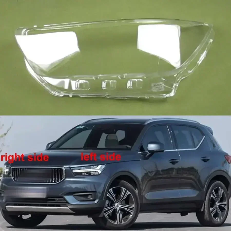 

For Volvo XC40 2020 2021 2022 2023 Car Accessories Transparent Lampshade Headlamp Cover Headlight Shell Lens Plexiglass