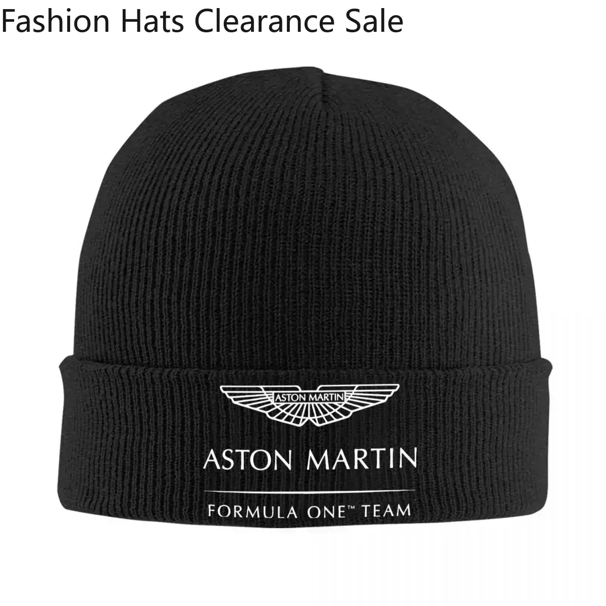 

Aston Martin Team Knitted Caps for Women Men Beanie Autumn Winter Hats Hip Hop Cap