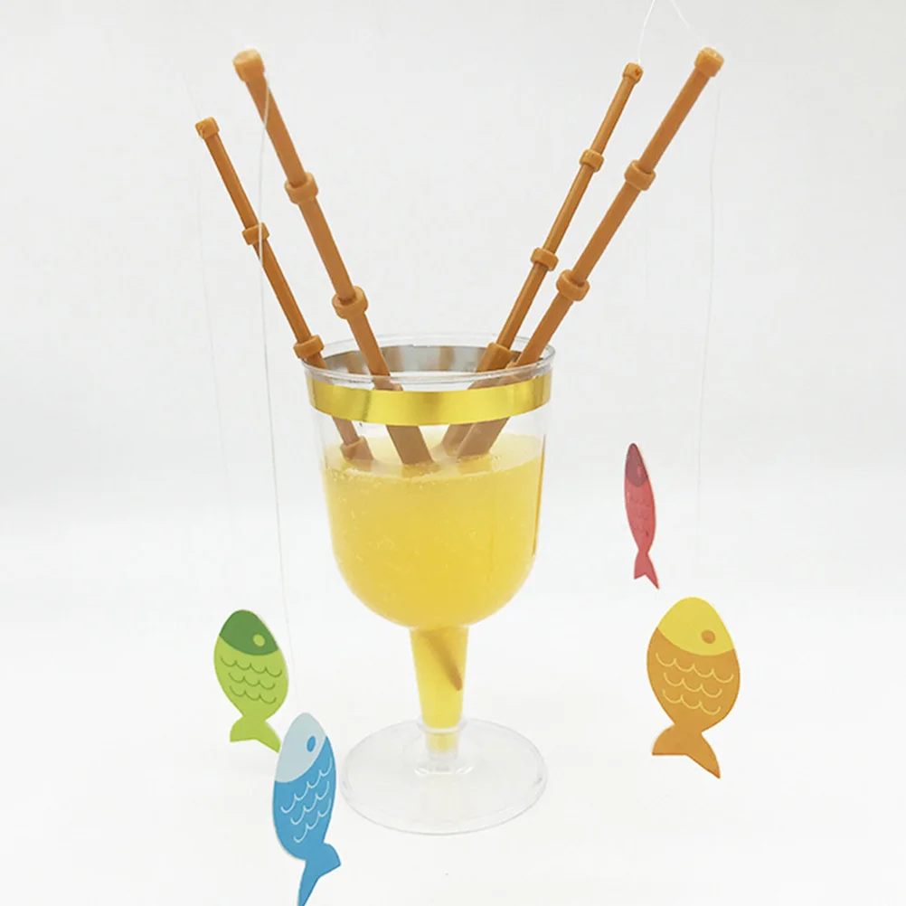 

8Pcs FishingRodCakeInsert ChildPaperCups CupcakeDecorations MuffinTopper Party Wedding Birthday Celebrations PremiumMaterial