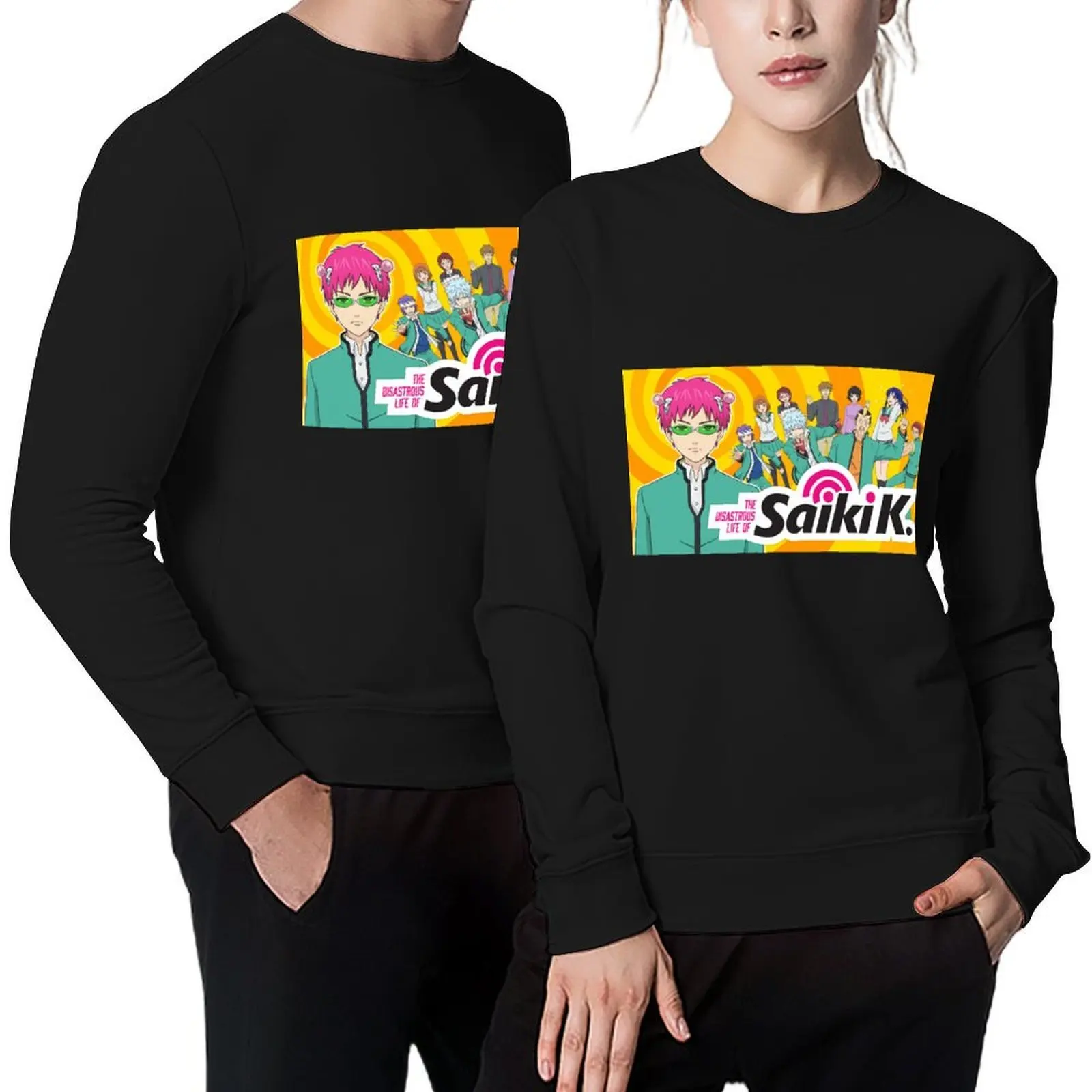 

Saiki Pullover tracksuit aesthetic clothing autumn tracksuit men new sweatshirt