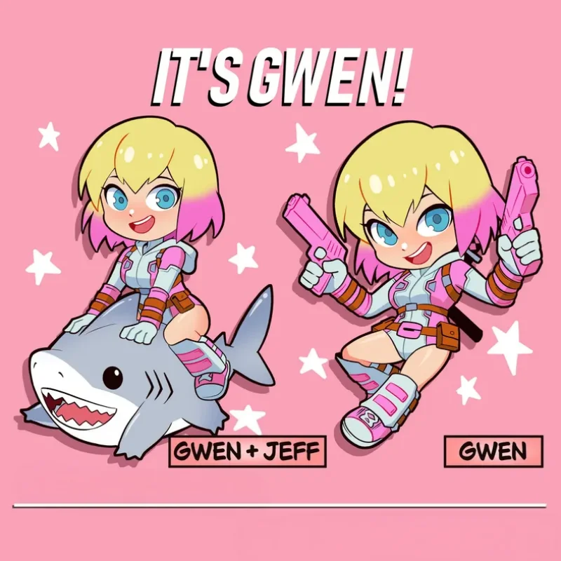Unbelievable Gwen Customizable Acrylic Keychain Charms Special Design Fams Design Unique Gift for Keychain Collectors