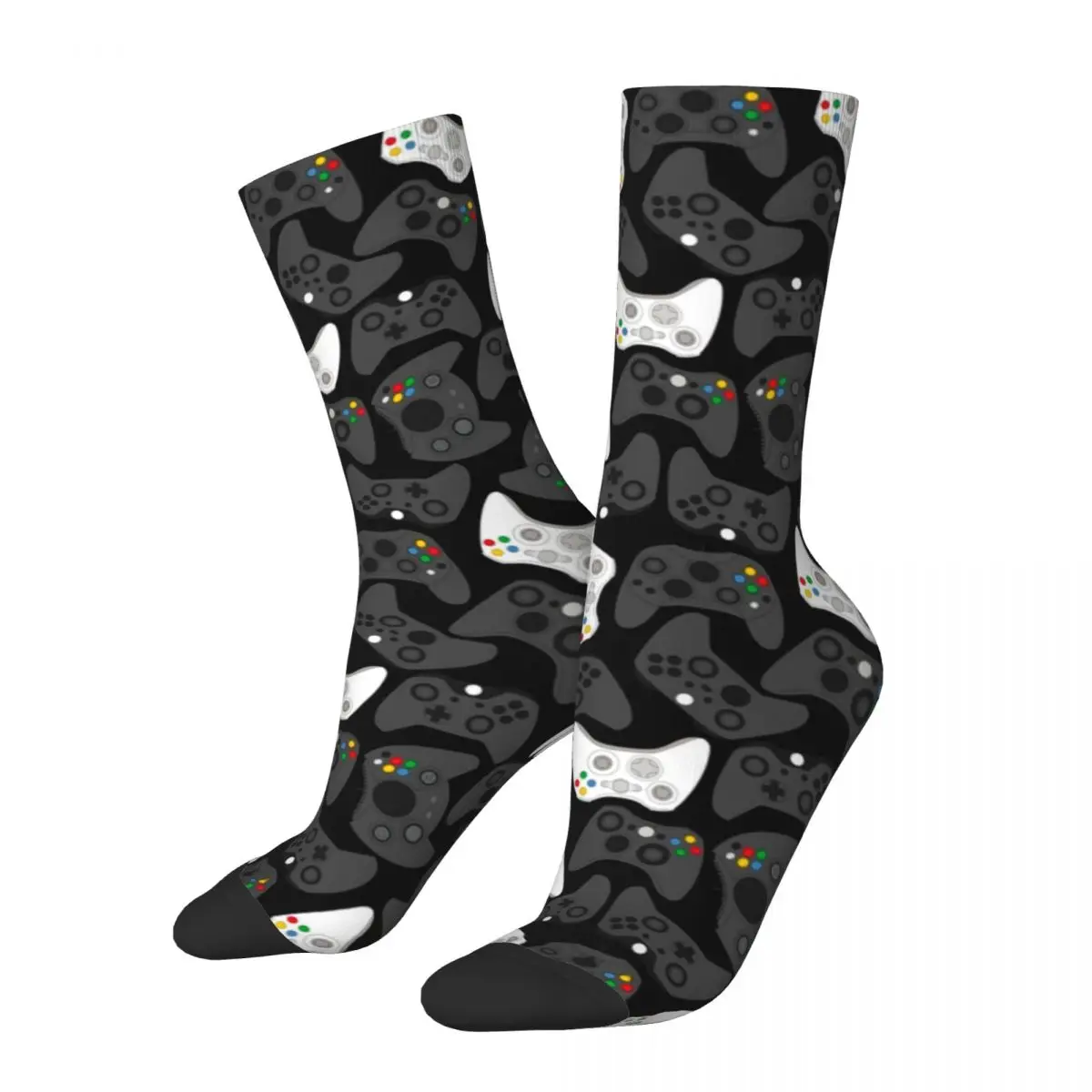 

Winter Warm Colorful Unisex Gamer Controller Socks Game Sweat Absorbing Basketball Socks