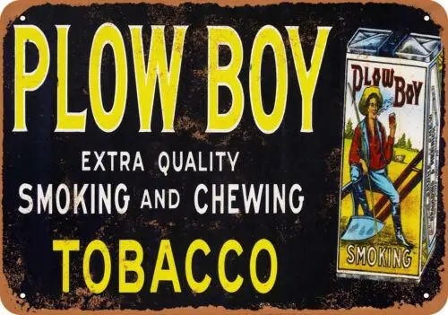 Metal Sign - Plow Boy Tobacco - Vintage Look Reproduction