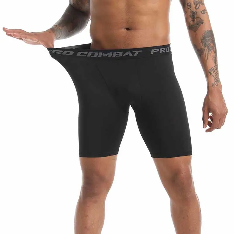 1Pcs Gym Shorts Black Quick-Drying Sweatpants  Men Boxers Sports Underwear Underpants Moisture Absorption Breathable Fitness