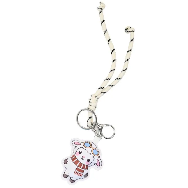 1 Stück Niedlicher Cartoon-Schaf-Schlüsselanhänger, bezauberndes Design, langlebiges Schlüsselband, perfekt zur Taschendekoration, als Geburtstagsgeschenk für Kinder, für den täglichen Gebrauch. – Detail 5