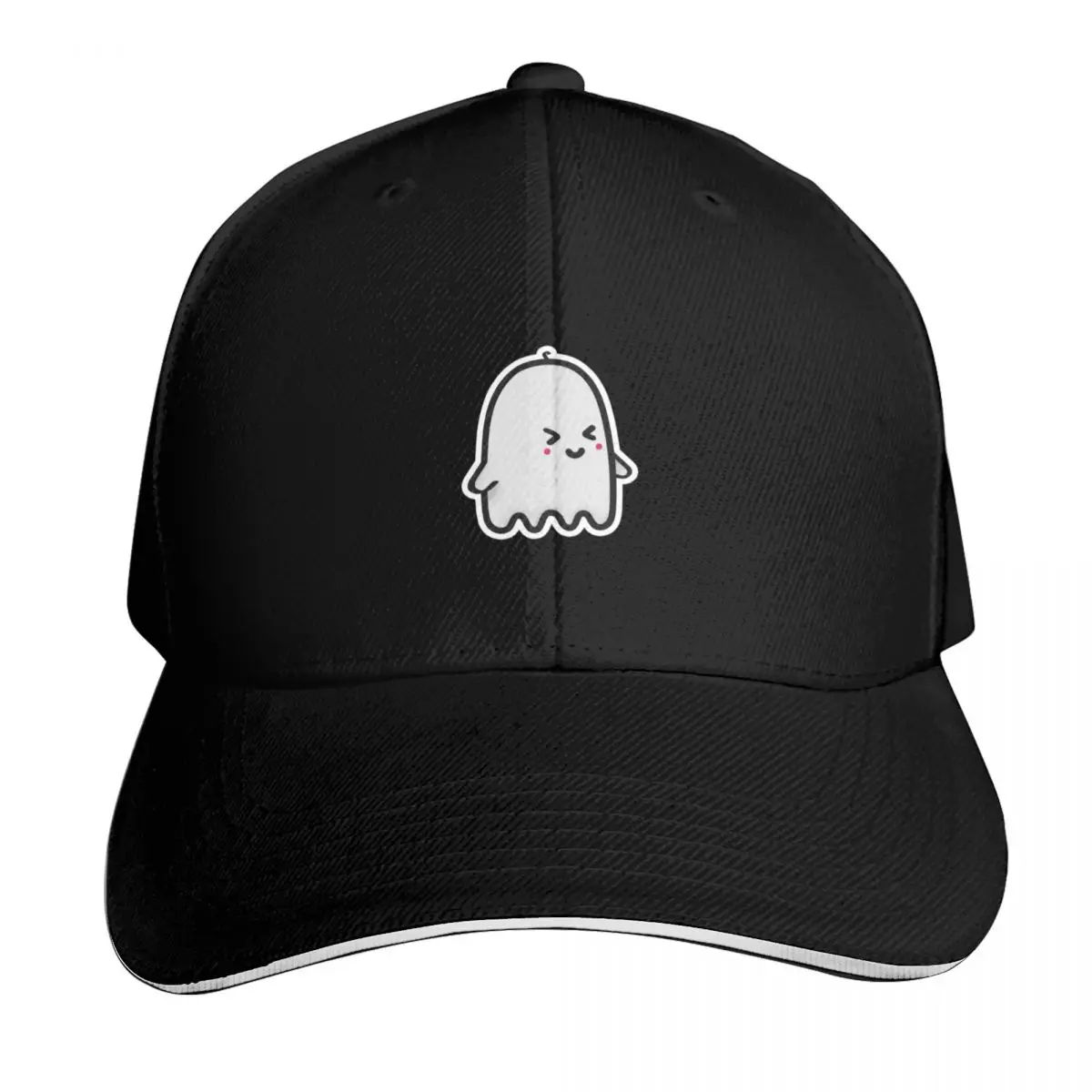 cute little ghost Baseball Cap Snapback Flat Bill Strapback Dad Hat Six Panel Structured Crown